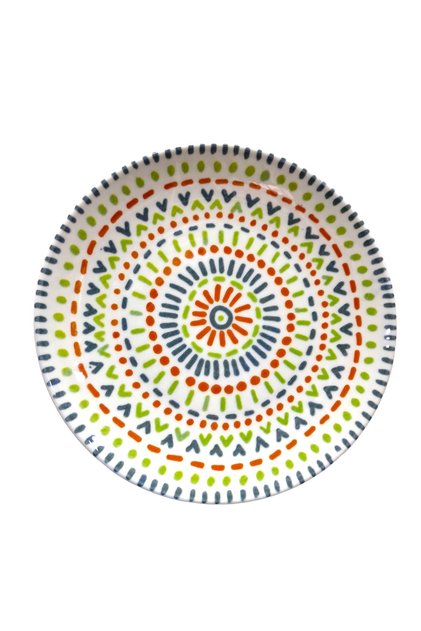 Porcelain Decorative Patterned 25.5cm Serving Plate
