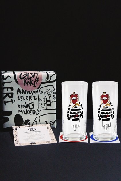 Keep Me Alive Rack Glass Set of 2 (WITH GIFT PACKAGE)