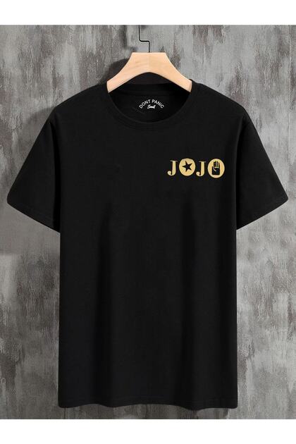 DEEPSENCE Siyah Unisex Oversize T-shirt Jojo Sırt Baskı - Fiyatı