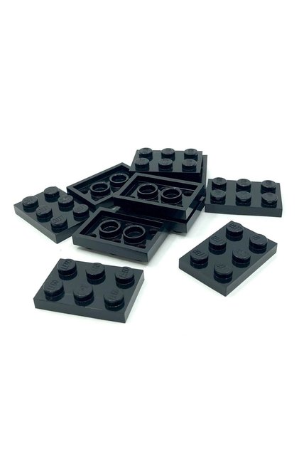 Moc Custom Accessory Creator Plate 2 x 3 Flat Brick Black 4 Pieces Will Be Sent