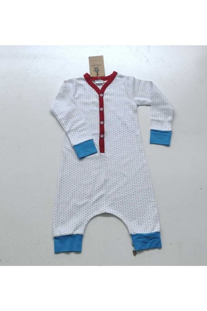 Baby Loose Unisex Oversize Jumpsuit Pajamas - Polka Dot