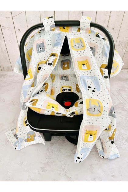 Muslin Stroller Cover and Baby Carrier Cushion