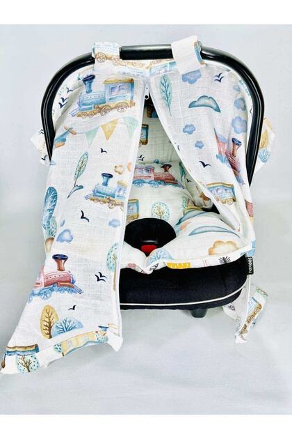 Muslin Stroller Cover and Baby Carrier Cushion