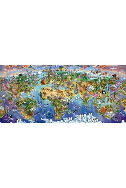2000 Parça Dünya Harikaları Panorama Puzzle