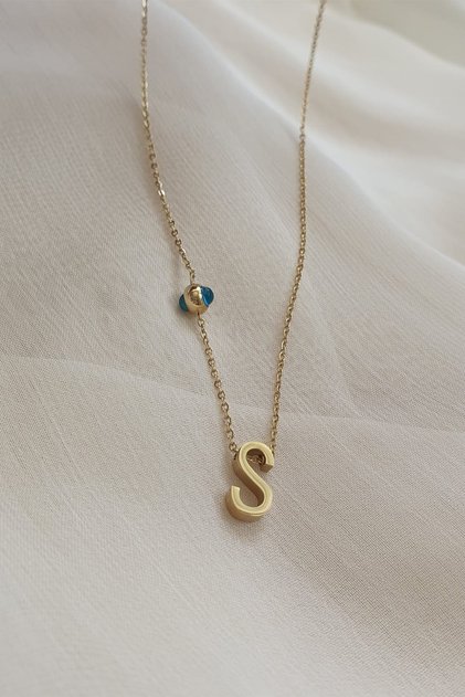 Steel Letter Necklace - S