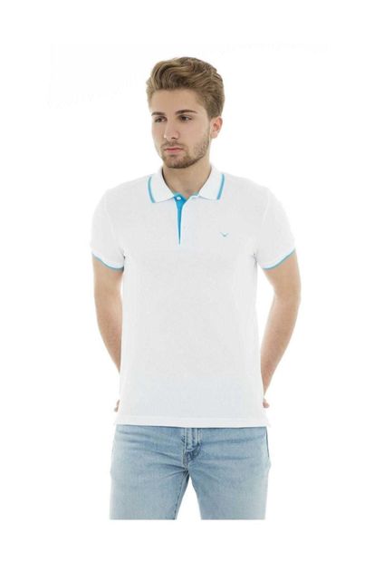 Cazador Erkek Beyaz Polo Yaka T-shirt-19YCEEOM4614 - 4