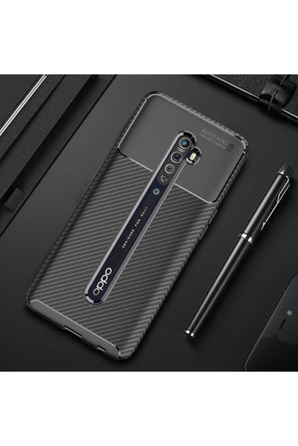 Reno 2Z Case Rugged Armor Carbon Silicone