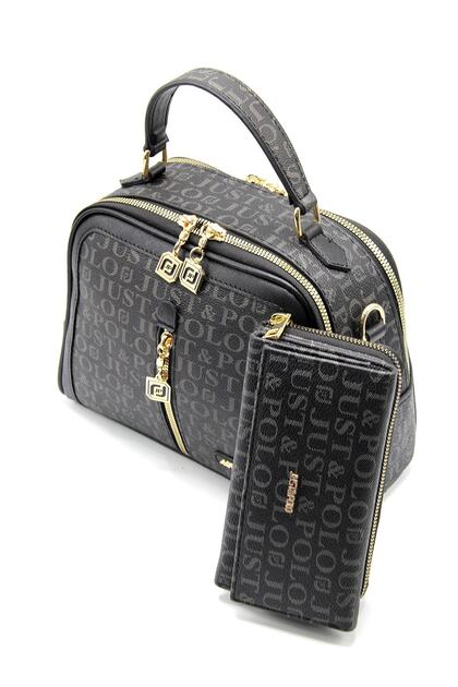 Women's Black Print Patterned Shoulder Bag
