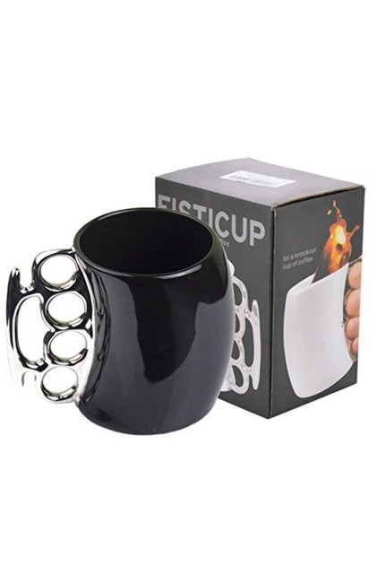 Muşta Kupa Mug Bardak Kahve Çay Porselen Muştalı Tasarımlı Hediyelik Fincan