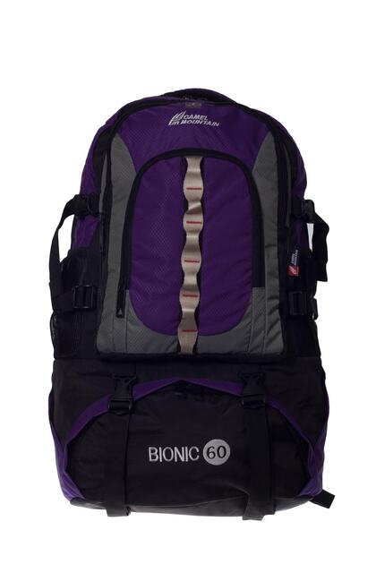 Men's Outdoor Backpack 40125 - 60 Lt Purple