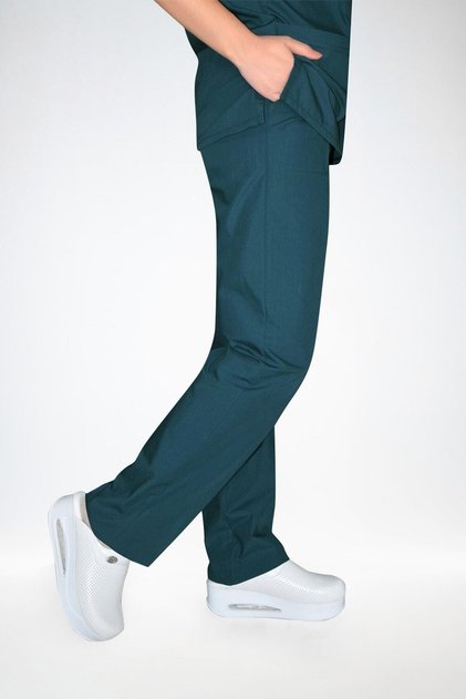 Petrol Green Lycra Single Bottom Pants