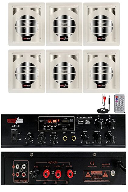 Lastvoice Eko Paket-3 Anfi Ve Duvar Tipi Hoparlör Ses Sistemi