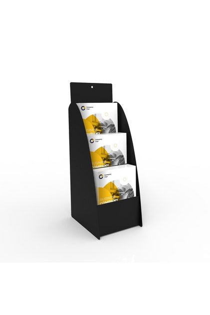 3-Tier Metal Brochure Holder, A6 Brochure Holder, Office Brochure Holder, Fair Invitation Stand, Information Stand,