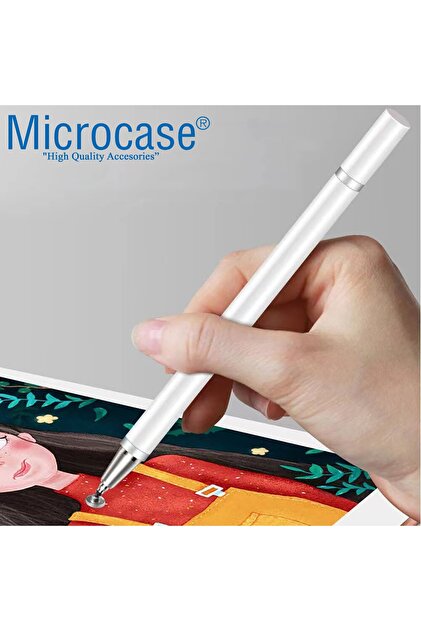 Microcase Universal Telefon Tablet Ipad 2in1 Disk Uçlu Stylus Pen