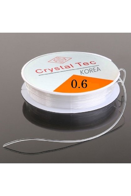 0.6 Mm Normal Lastikli Şeffaf Misina