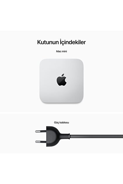 Apple Mac mini: Apple M2 8GB 512GB SSD Masaüstü Bilgisayar (Apple