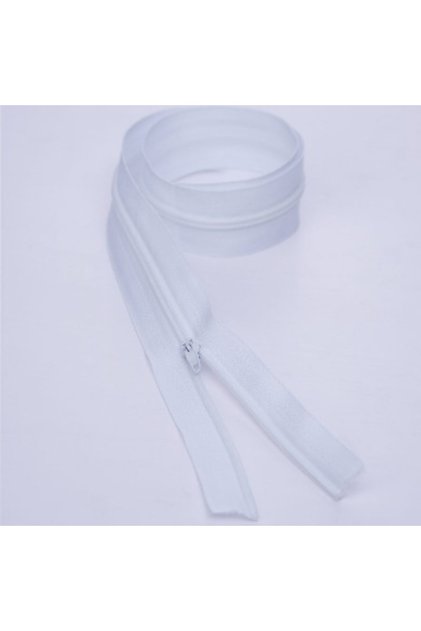 Duvet Cover Zipper White 1 Meter 10 Pieces