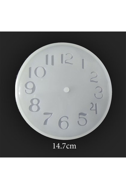 Reçine Epoksi Ve Beton Saat Kalıbı 14.7 cm -kod:197