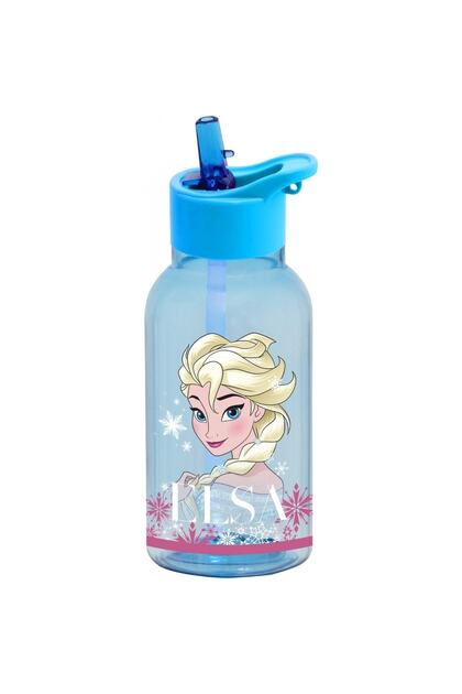 Renkli 460 ml Elsa Frozen Pipetli Matara - Şık ve kullanışlı tasarım