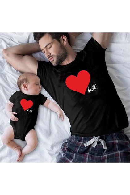 Family Love Design Tshirt Bodysuit (The price shown is the price of 1 bodysuit)
