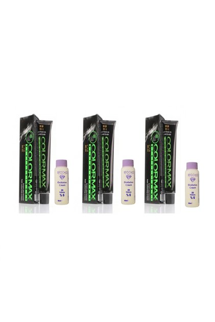 Saç Boyası 5.43 Koyu Kahve Dore Bakır & Broches 20 Volume %6 Oksidan 60ml 3'lü Set