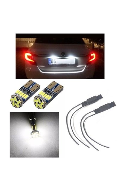 Eroğlu Oto Fıat Egea Uyumlu Led Plaka Ampulü T10 15 Led Ve Arıza Kesici