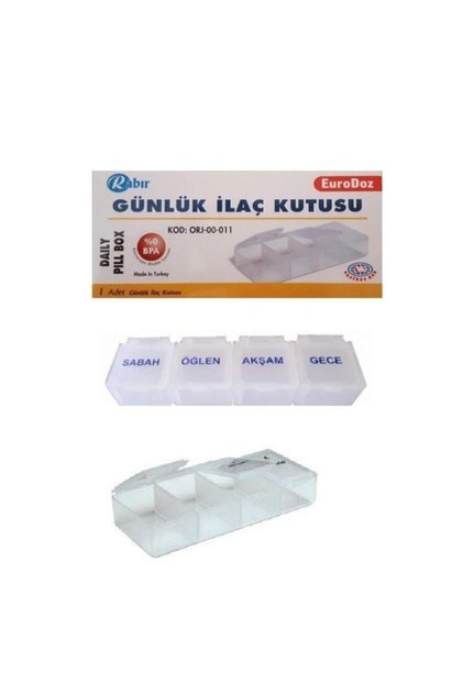 Günlük Ilaç Muhafaza Saklama Kabı Kutusu % 0 Bpa Hijyenik