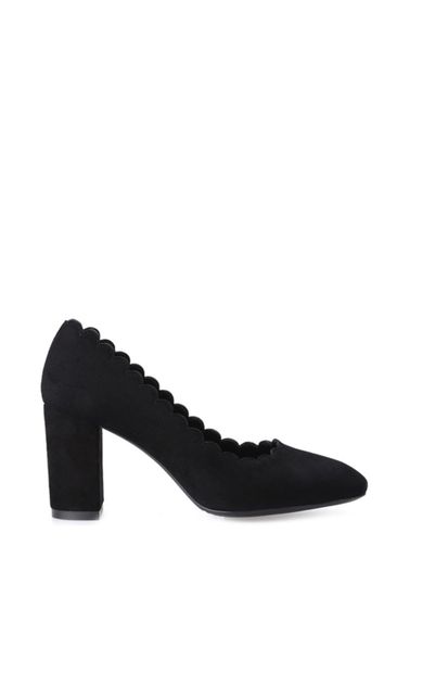 Derimod Hakiki Deri Siyah Kadın Topuklu Ayakkabı - 1