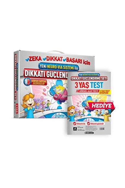 Adeda Yayınları Adeda Neuro Via Dikkati Güçlendirme Seti 3 Yaş ve