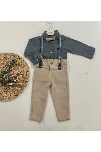 Boy's Shirt Bow Tie Set