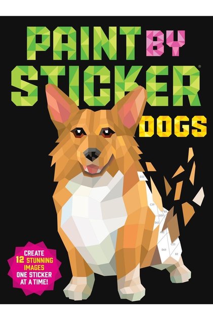Paint By Sticker: Dogs Create 12 Stunning Images One Sticker At A Time! - Paint By Sticker