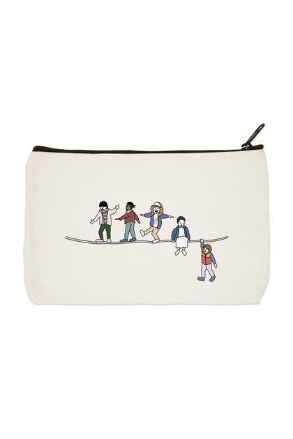 Clutch Stranger Things Printed Cloth Makeup Bag, Pen Holder, Handbag