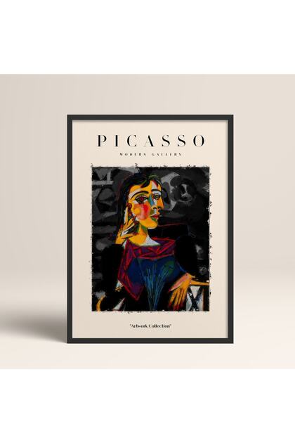 Framed Picasso Modern Gallery Abstract Artwork Collection Painting