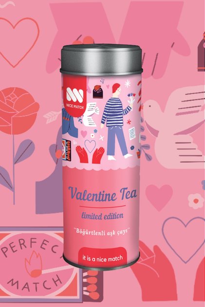 Valentine Tea Limited Edition - Böğürtlenli Aşk Çayı 50 gr