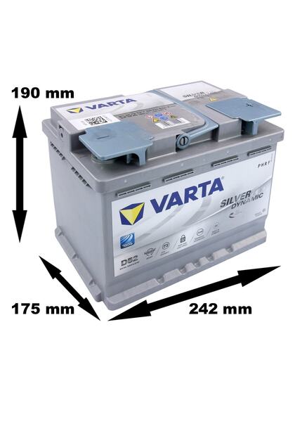 Varta A8 12V 60Ah 680A Dynamic Start Stop Agm Akü (Üretim Tarihi