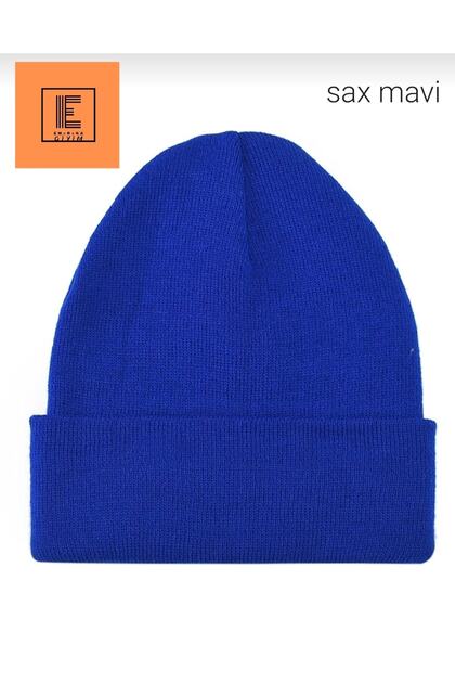 Unisex Winter Double Layer Beret Sax