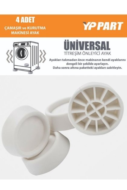 Çamaşır Makinesi Titreşim Ve Sarsıntı Engelleyici Silikon Ayak Takımı (4 Adet)