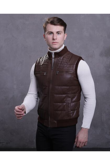 Men's Genuine Leather Vest