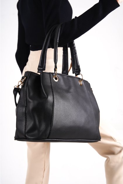 Fabiola Hartley Black Women's Soft Leather Shoulder and Shoulder Bag