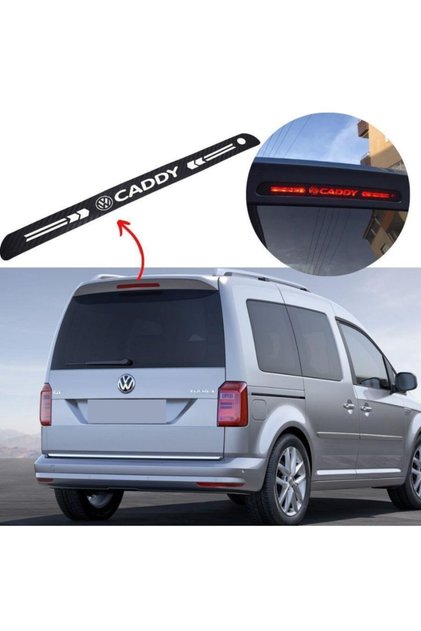 Vw Caddy Carbon Rear Brake Stop Light Sticker 2015-2020