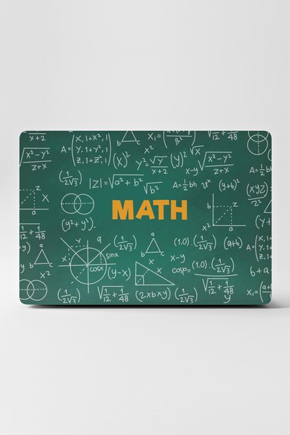 Laptop Sticker Kaplama Notebook Macbook Matematik Science Yeşil