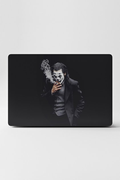 Joker Siyah Laptop Sticker Kaplama Notebook Macbook