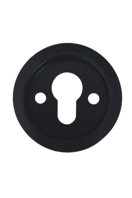 Steel Door Steel Badge Plate - Matte Black