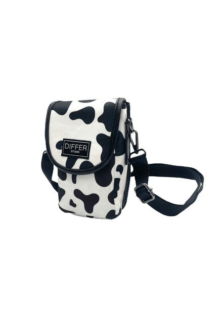 Inek Desen/uzun Çapraz Askılı/bölmeli/suya Dayanıklı/unisex/telefon Çantası