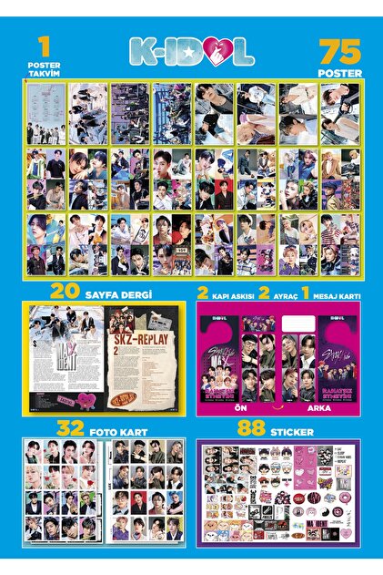 KİDOL Dergı Stray Kıds Maxıdent Özel Sayı - Fiyatı, Yorumları