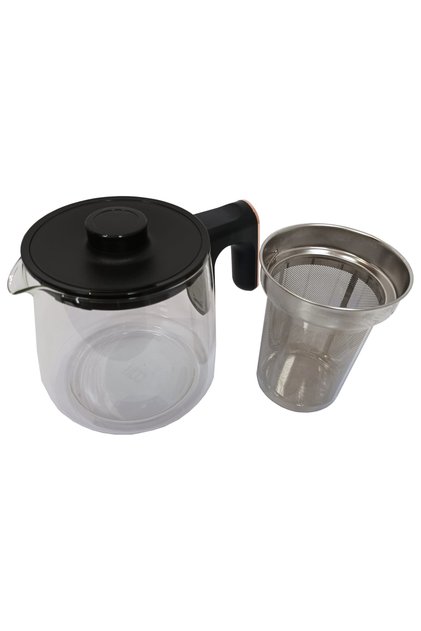 Ar3083 Ehlikeyf Semaver Için Orijinal Filtreli Cam Demlik Siyah