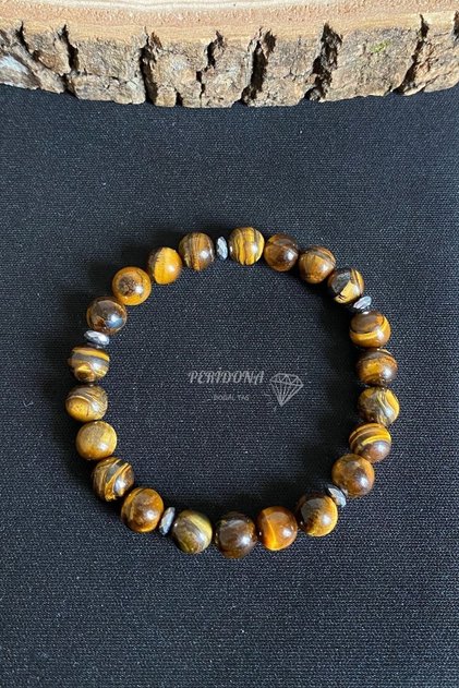 Tiger Eye Stone Natural Stone Bracelet Lucky Success Evil Eye