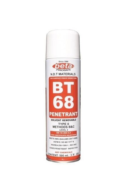 Bt68 500 ml Çatlak Muayene Penetrant Sprey