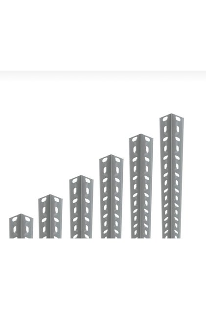 2 Adet 1,50mm 200 Cm Galvaniz Çelik Raf Profil metalik