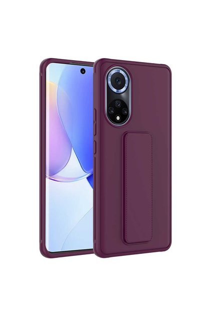 Huawei Nova 9 / Honor 50 Compatible Case Smooth Surface Silicone Cover with Magnetic Stand